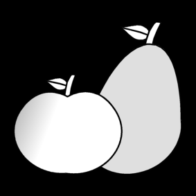apple and pear / pear and apple